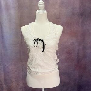 Electric behavior halter top